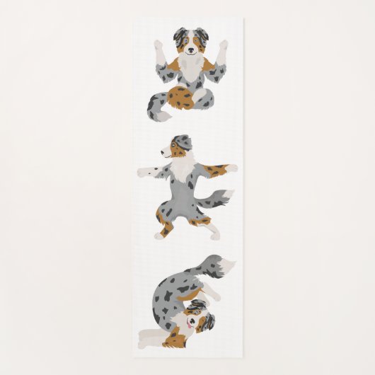 Australische herder pooia yoga mat (Voorkant)