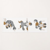 Australische herder pooia yoga mat (Voorkant (horizontaal))