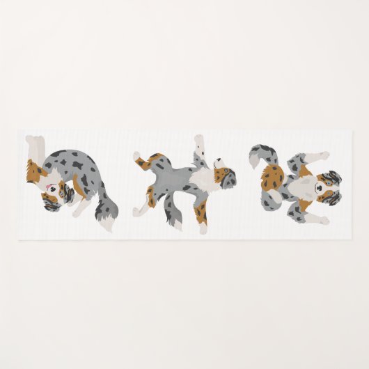 Australische herder pooia yoga mat (Voorkant (horizontaal))