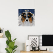 Australische Herder Poster (Thuiskantoor)