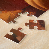 Australische Herder Puppy Herfst Delight Pompoen Legpuzzel (Zijkant)