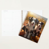 Australische Herder Puppy Herfst Delight Pompoen Planner (Display)