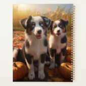 Australische Herder Puppy Herfst Delight Pompoen Planner (Achterkant)