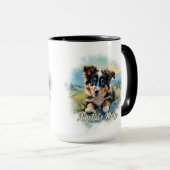 Australische Herder Puppy Mok (Voorkant rechts)