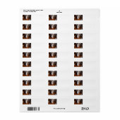 australische herder red merle plat leggen etiket (Full Sheet)
