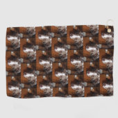 australische herder red merle plat leggen golfhanddoek (Horizontaal)