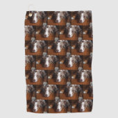 australische herder red merle plat leggen golfhanddoek (Voorkant)