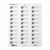 Australische Herder Retouradreslabels Etiket (Full Sheet)