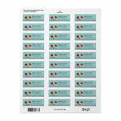 Australische Herder Retouradreslabels Etiket (Full Sheet)