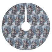 Australische herder rijden motorfiets kerst kerstboom rok (Voorkant)