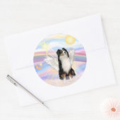 Australische Herder Ronde Sticker (Envelop)