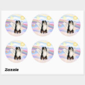 Australische Herder Ronde Sticker (Vel)