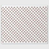 Australische herder Santa Paws Cadeaupapier (Vlak)