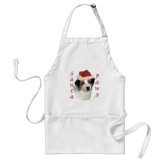Australische herder Santa Paws Standaard Schort (Voorkant)