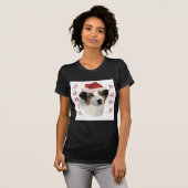 Australische herder Santa Paws T-shirt (Voorkant volledig)