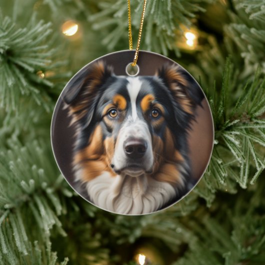 Australische Herder Schaap Hond Kerstmis Ornament (Boom)
