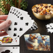 Australische herder schilderij Pokerkaarten (Insitu)