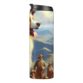 Australische herder schilderij Thermosbeker (Geroteerd rechts)