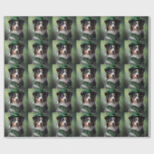 Australische herder Sint Patrick Cadeaupapier (Vlak)