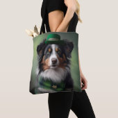 Australische herder Sint Patrick Tote Bag (Dichtbij)