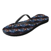 Australische herder sneeuwslee kerstdecor teenslippers (Schuin)