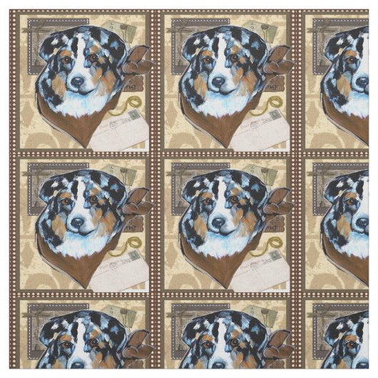 Australische Herder Stof (Swatch)