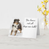 AUSTRALISCHE HERDER STUURT VERJAARDAG KAART (Gele Bloem)