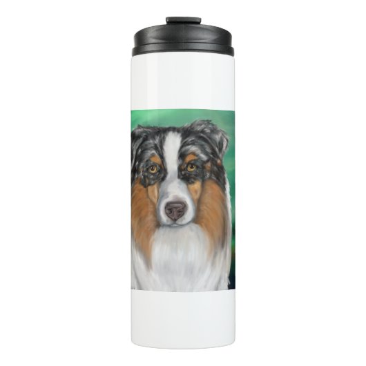 Australische Herder Thermosbeker (Voorkant)