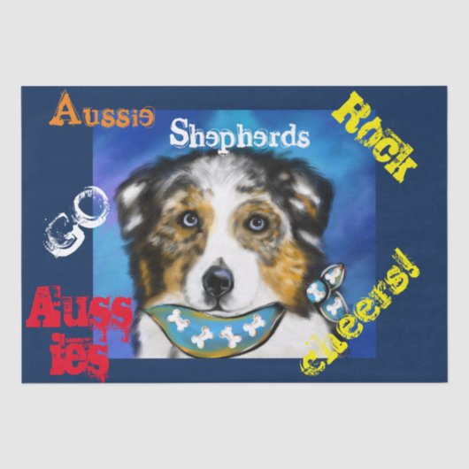 AUSTRALISCHE HERDER TISSUEPAPIER (Voorkant)