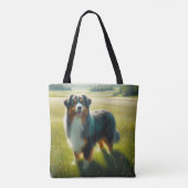 Australische Herder Tote Bag (Achterkant)