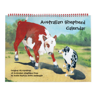 Australische Herder Twee de Grote Kalender van de