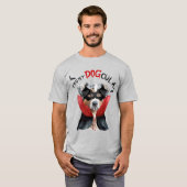 Australische herder vampier hond grappig Halloween T-shirt (Voorkant volledig)