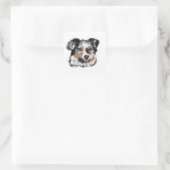 Australische Herder Vierkante Sticker (Tas)