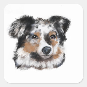 Australische Herder Vierkante Sticker