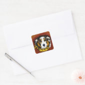 AUSTRALISCHE HERDER VIERKANTE STICKER (Envelop)