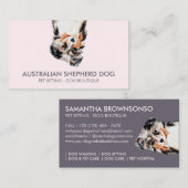 Australische Herder Visitekaartje (Voorkant / Achterkant)