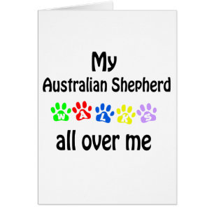 Australische herder wandelingen ontwerp