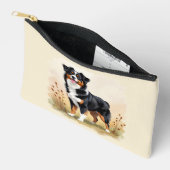 Australische Herder Zwarte Driekleurige Aussie Hon Etui (Open)