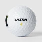 Australische herder zwarte tri golfballen (Logo)