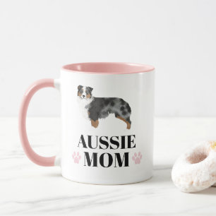 Australische herderblauwe hond met foto mok