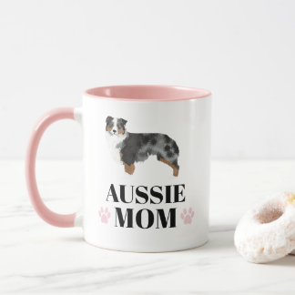 Australische herderblauwe hond met foto mok