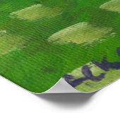 Australische herderblauwe merle neemt bad poster (Hoek)