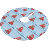 Australische herderhond in auto met kerstman kerstboom rok (Gekanteld)