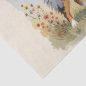Australische HerderHond Merle Lange Staart Tissuepapier (Detail)