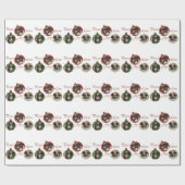 Australische herderkerst cadeaupapier (Vlak)