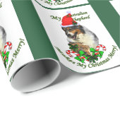 Australische herderkerst cadeaupapier (Rol Hoek)