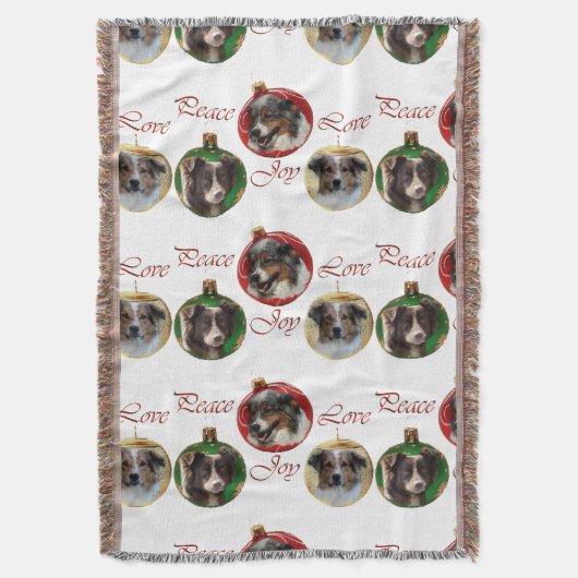 Australische herderkerst deken (Voorkant Verticaal)