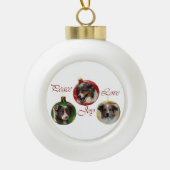 Australische herderkerst keramische bal ornament (Voorkant)