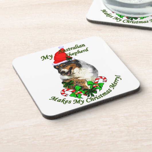 Australische herderkerst onderzetter (Linkerzijde)