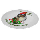 Australische herderkerst snijplank (Hoek)